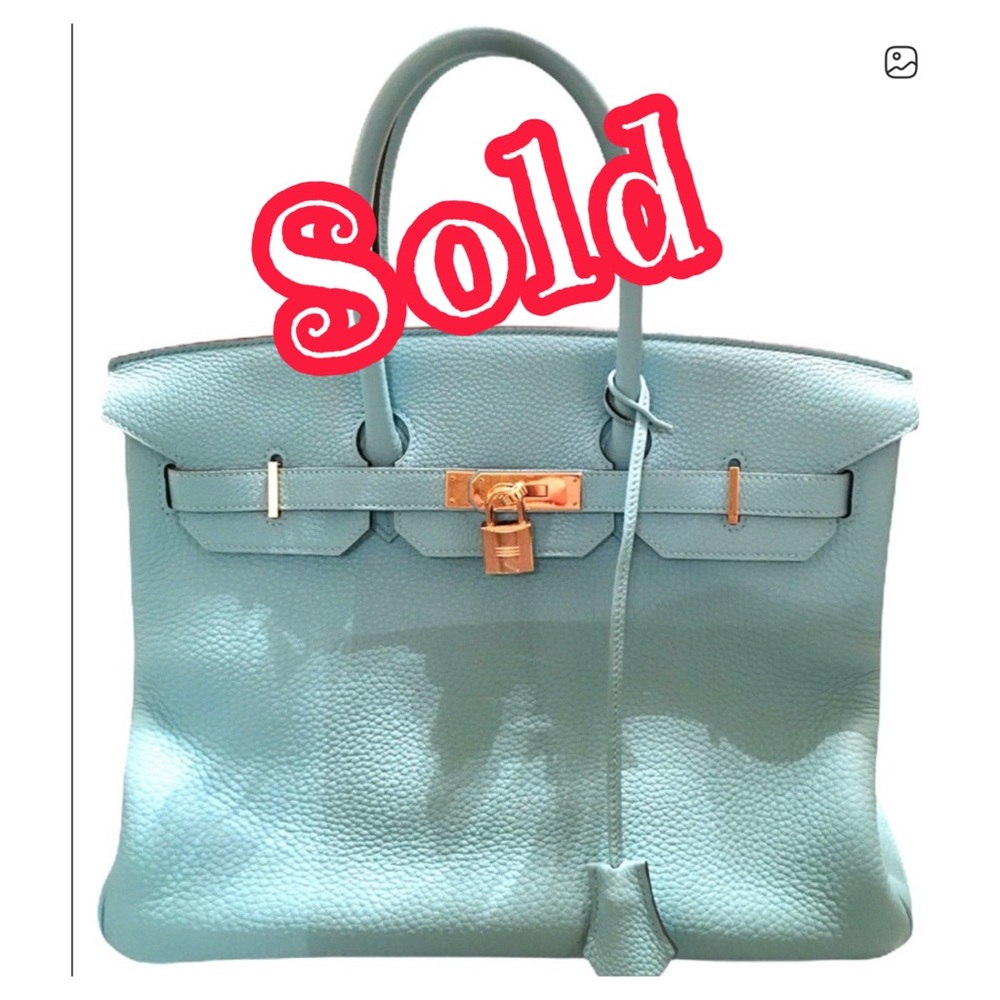 Hermes Birkin Bleu Atoll Receipt, Authenticated 👜